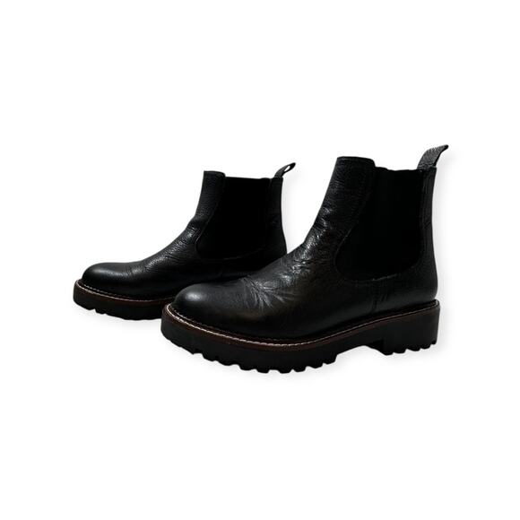 CNMILLER Black Women Leather Ankle‎ Boots Casual All Seasons Boot Size US 7.5 - Picture 3 of 8